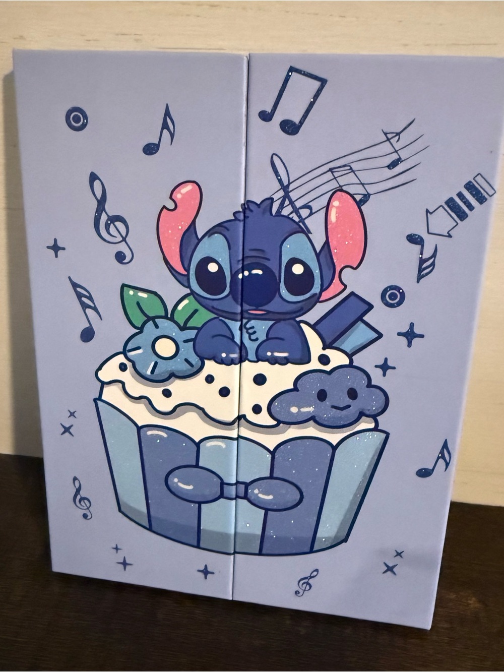 Blue Cartoon Stitch Cupcake Makeup Palette
